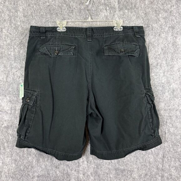 Polo Jeans Company Ralph Lauren Cargo Shorts RipStop Mens 42 Black 90s Utility - Picture 4 of 12